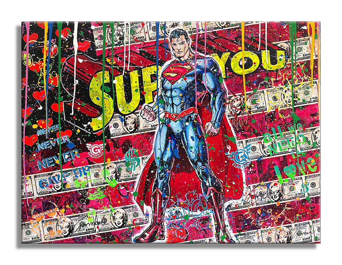 Super-héros – Peinture originale sur toile