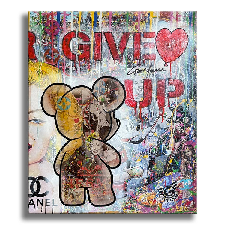 Snoopy siempre será amigo - Pintura original sobre lienzo