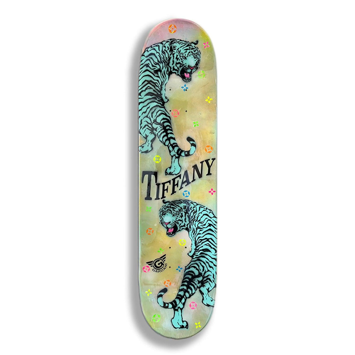 Tiffany-Skateboard - Peinture originale sur skateboard