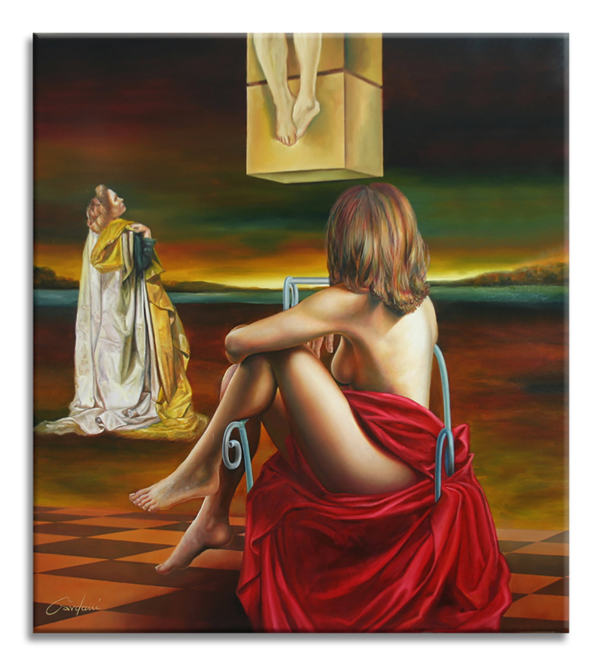 Tribute to Dali - Original Painting on Canvas