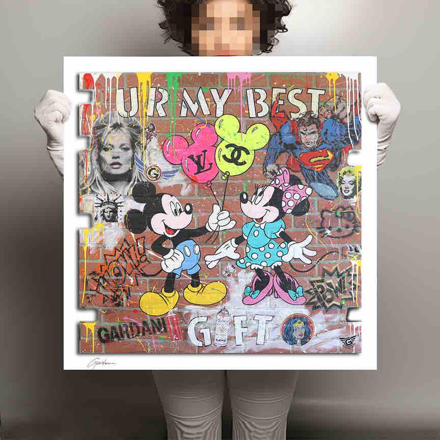 Mickey Mouse – U R My Best Gift - Giclee Print on Canvas or Paper