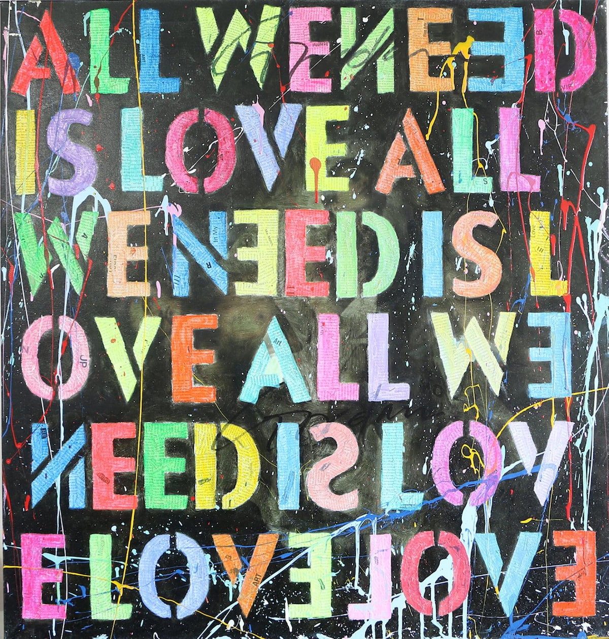 All we need is LOVE - Original Painting on Canvas